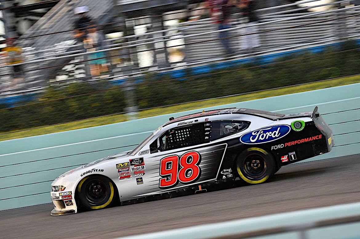 His SHR teammate Chase Briscoe finished third and earned the Xfinity Series Rookie of the Year. His SHR teammate Chase Briscoe finished third and earned the Xfinity Series Rookie of the Year.